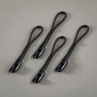 6mm BLACK ELASTIC CORD ADJUSTABLE CLIP SET - Grip Support Store