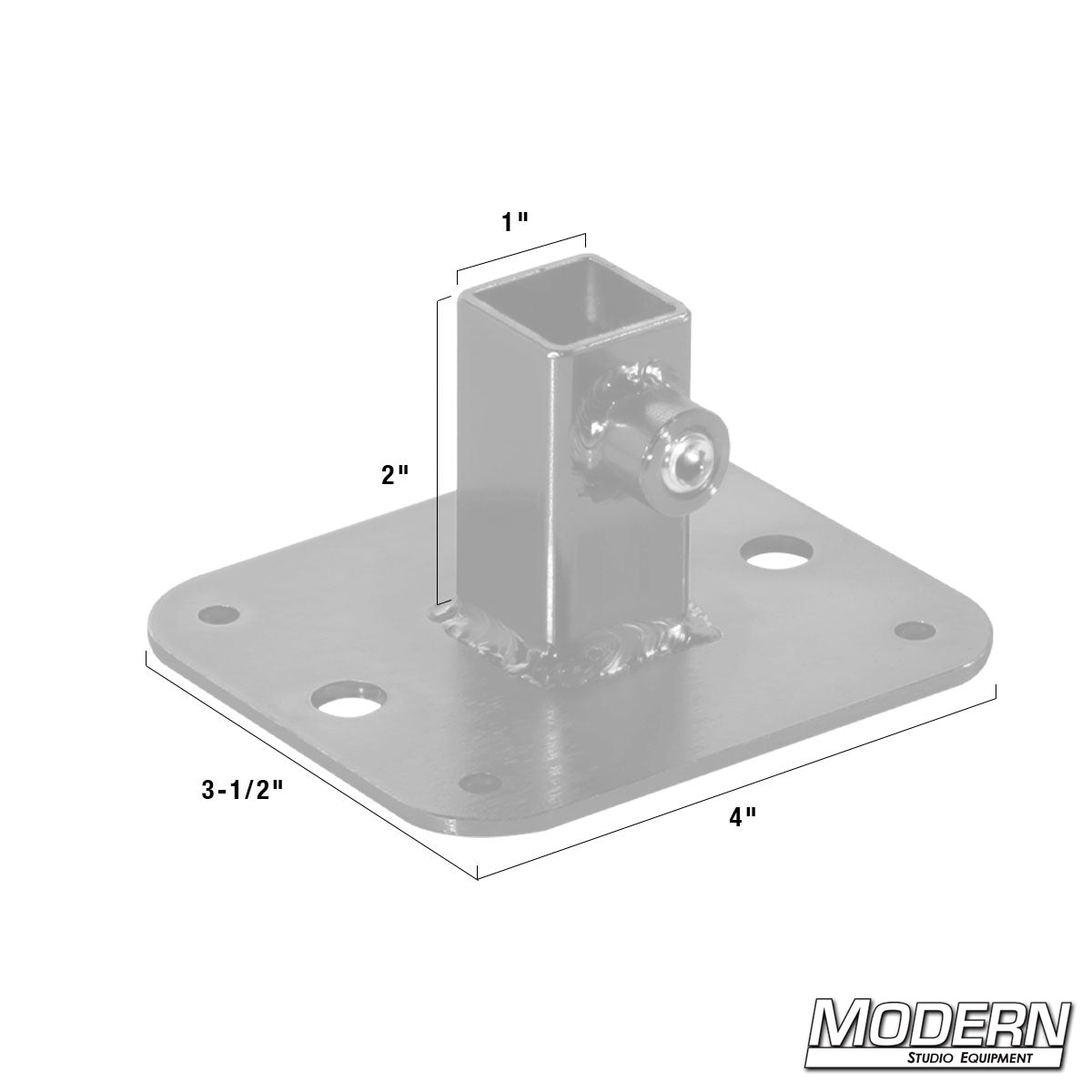 Flange Base for 3/4" Square Tube - Grip Support Store