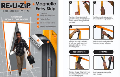 Magnetic Entry Strip | Self-Closing - Grip Support Store